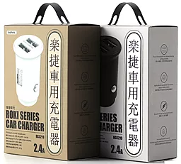 Автомобильное зарядное устройство Remax RCC-219 2.4a 2xUSB-A ports car charger White - миниатюра 3 Автомобильное зарядное устройство Remax RCC-219 2.4a 2xUSB-A ports car charger White - миниатюра 3