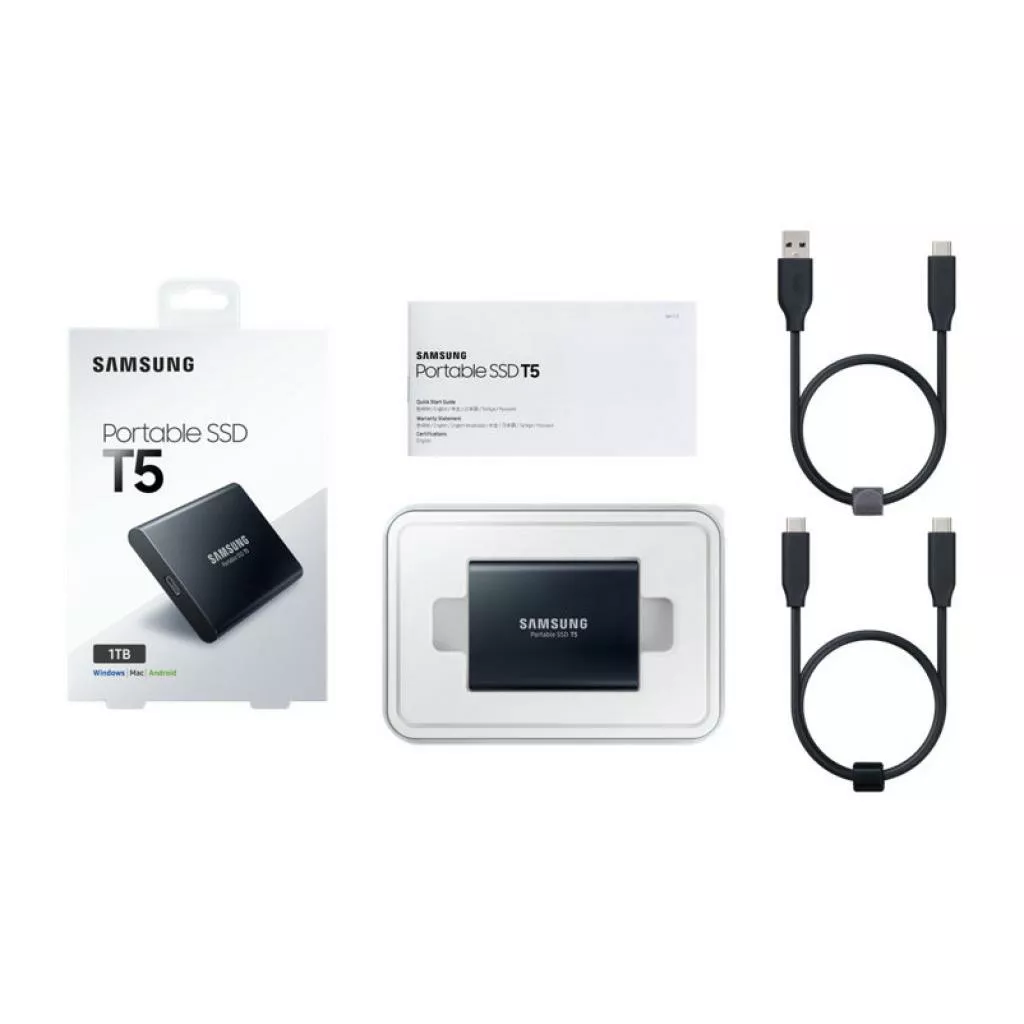SSD Samsung T5 1 TB (MU-PA1T0B/WW) ➟ купить по лучшей цене в Украине