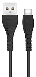 Кабель XO NB-Q165 USB-A - Type-C 15w 3a 1м cable Black - фото Кабель XO NB-Q165 USB-A - Type-C 15w 3a 1м cable Black