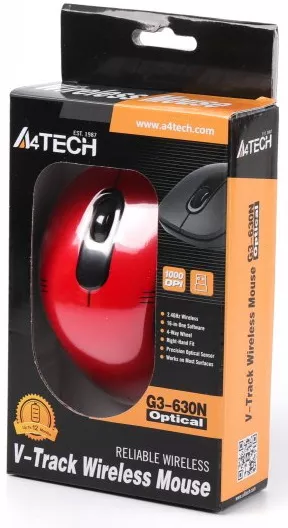 Комп'ютерна мишка A4Tech G3-630N Red - фото 6