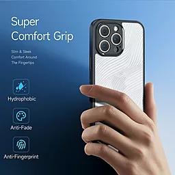Чехол Dux Ducis Aimo для Apple IPhone 15 Pro Black - миниатюра 4 Чехол Dux Ducis Aimo для Apple IPhone 15 Pro Black - миниатюра 4