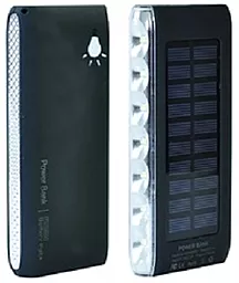 Повербанк MANGO Solar LED SIDE 2USB 10000 mAh Black-silver