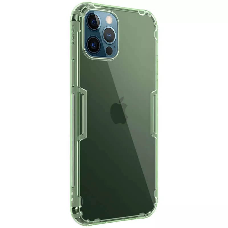 Чехол Nillkin Nature Series Apple iPhone 12 Pro Max Clear/Dark Green - фото 2