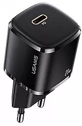 Сетевое зарядное устройство с быстрой зарядкой Usams T36 Super Si 20w PD USB-C home charger black (US-CC124) - фото Сетевое зарядное устройство с быстрой зарядкой Usams T36 Super Si 20w PD USB-C home charger black (US-CC124)