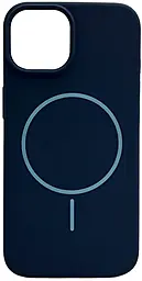 {"ru": "Чехол", "uk": "Чохол"} Silicone Case Full Fine Ring MagSafe для Apple iPhone 13  Dark Blue