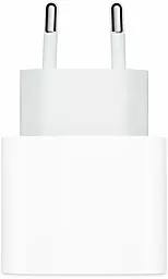 Мережевий зарядний пристрій з швидкою зарядкою Apple Original 20W USB Type-C Power Adapter White (MHJE3ZM/A) - мініатюра 2