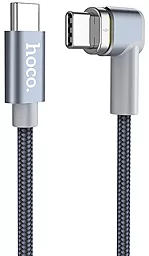 Кабель USB Hoco U40C Angled Magnetic Charged 87w 5a 1.8m USB Type-C cable  gray