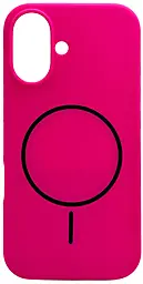 Чехол Silicone Case Full Fine Ring MagSafe для Apple iPhone 16 Shiny Pink - фото Чехол Silicone Case Full Fine Ring MagSafe для Apple iPhone 16 Shiny Pink