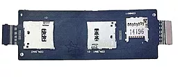Шлейф Asus ZenFone 2 (ZE551ML) с разъемом SIM-карты и карты памяти Original