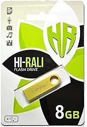 Флешка Hi-Rali 8GB Shuttle Series USB 2.0 (HI-8GBSHGD) Gold