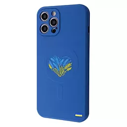 Чохол Wave Ukraine Edition Case with MagSafe для Apple iPhone 12 Pro Max Spikelet Heart