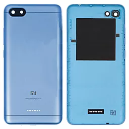 Задняя крышка корпуса Xiaomi Redmi 6A 1SIM со стеклом камеры Original Blue