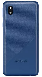 Задняя крышка корпуса Samsung Galaxy A01 Core A013 со стеклом камеры Blue