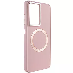 Чохол Epik Bonbon Metal Style with MagSafe для Samsung Galaxy S24 Ultra Light Pink