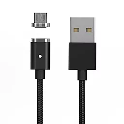 Кабель NICHOSI Magnetic Clip-On USB-A - micro USB 12w 2.4a 1м cable Black - фото Кабель NICHOSI Magnetic Clip-On USB-A - micro USB 12w 2.4a 1м cable Black