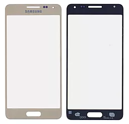Корпусное стекло дисплея Samsung Galaxy Alpha G850F Gold - фото Корпусное стекло дисплея Samsung Galaxy Alpha G850F Gold