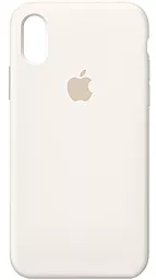 Чехол Silicone Case Full для Apple iPhone X, iPhone XS Antique White