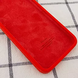 Чехол Silicone Case Full Camera Square для Apple iPhone 6, iPhone 6s Red - миниатюра 2