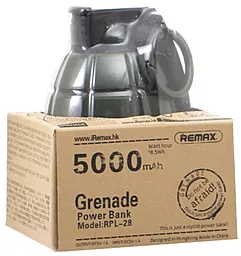 Повербанк Remax Grenade RPL-28 5000 mAh Black - миниатюра 2