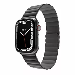 Змінний ремінець для розумного годинника Skin Silicone Magnetic Watch Band для Apple Watch 42/44/45/49mm Black (MAW245078BK22)