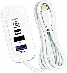 USB хаб WUW C246 3-in-1 USB2.0 white