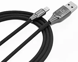 Кабель iZi PM-11 USB-A - Lightning 12w 2.4a 1м cable Black - фото Кабель iZi PM-11 USB-A - Lightning 12w 2.4a 1м cable Black