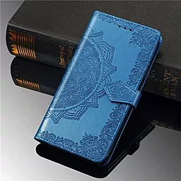 Шкіряний чохол (книжка) Art Case с візитнецею для TECNO POP 4 LTE / Синій - мініатюра 5