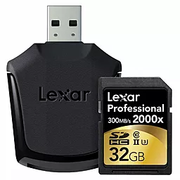 Карта памяти Lexar SDHC Professional 32GB Class 10 UHS-II U3 (LSD32GCRBEU2000R)