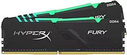 Оперативная память HyperX 16GB (2x8GB) DDR4 3466MHz Fury RGB Black (HX434C16FB3AK2/16) - миниатюра 3