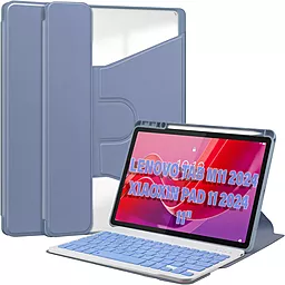 Чехол для планшета BeCover с безпроводной клавиатурой для Lenovo Tab M11 (2024), Xiaoxin Pad 11 (2024) Purple (711078) - фото Чехол для планшета BeCover с безпроводной клавиатурой для Lenovo Tab M11 (2024), Xiaoxin Pad 11 (2024) Purple (711078)