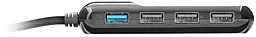 Мультипортовый USB-A хаб Trust USB HUB Aiva 4 Port 3xUSB 2.0, 1xUSB 3.1 Black (22260) - миниатюра 4