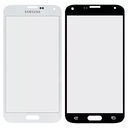 Корпусное стекло дисплея Samsung Galaxy S5 G900F, G900M, G900T, G900K, G900S, G900I, G900A, G900W8, G900L, G900H (с OCA пленкой) White - фото Корпусное стекло дисплея Samsung Galaxy S5 G900F, G900M, G900T, G900K, G900S, G900I, G900A, G900W8, G900L, G900H (с OCA пленкой) White