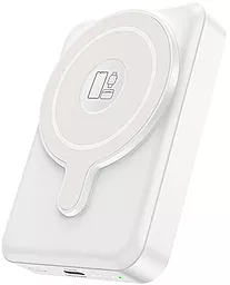 Бездротовий (магнітний) повербанк Hoco Q11 Expressar 10000 mAh 3-in-1 MagSafe 20W White