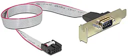 Кабель (шлейф) Cablexpert Low profile COM - 10 pin черный (CC-DB9ML-01)