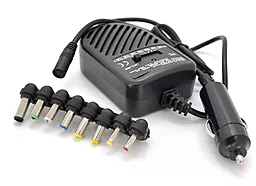 Универсальный автомобильный блок питания для ноутбуков 80W 8 Г-образных разъемов - фото Универсальный автомобильный блок питания для ноутбуков 80W 8 Г-образных разъемов
