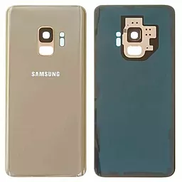 Задняя крышка корпуса Samsung Galaxy S9 G960F  со стеклом камеры Sunrise Gold