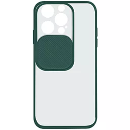 Чехол Camshield mate TPU со шторкой для камеры для Apple iPhone 13 Pro Max (6.7") Зеленый