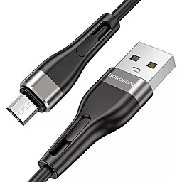 Кабель Borofone BX46 USB-A - micro USB 12w 2.4a 1м cable Black - миниатюра 2 Кабель Borofone BX46 USB-A - micro USB 12w 2.4a 1м cable Black - миниатюра 2