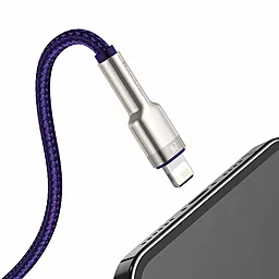 Кабель USB Baseus Cafule Series Metal 2.4A Lightning Cable  Purple (CALJK-A05) - миниатюра 3