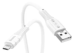 Кабель Hoco X67 Nano Silicone USB-A - micro USB 12w 2.4a 1м cable White - миниатюра 2 Кабель Hoco X67 Nano Silicone USB-A - micro USB 12w 2.4a 1м cable White - миниатюра 2