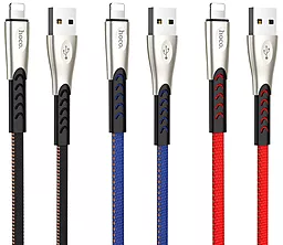 Кабель USB Hoco U48 Superior Speed Charging Lightning Cable Black - миниатюра 4