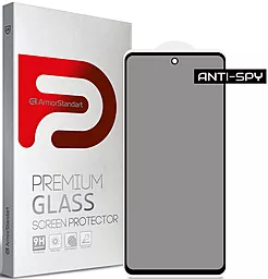 Защитное стекло ArmorStandart Full Glue Anti Spy Samsung A725 Galaxy A72 Black (ARM58643)