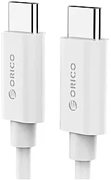 Кабель Orico USB Type-C - Type-C 100w 5a 1м PD cable White (CTC100-10-WH-BP) - фото Кабель Orico USB Type-C - Type-C 100w 5a 1м PD cable White (CTC100-10-WH-BP)
