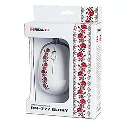 Компьютерная мышка REAL-EL RM-777 Glory White - миниатюра 5