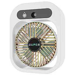Портативный вентилятор NICHOSI Q8 с водяным охлаждением 1200 mAh White - фото Портативный вентилятор NICHOSI Q8 с водяным охлаждением 1200 mAh White