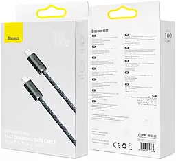 Кабель Baseus Dynamic USB Type-C - Type-C 100w 5a 1м PD cable Gray (CALD000216) - мініатюра 6