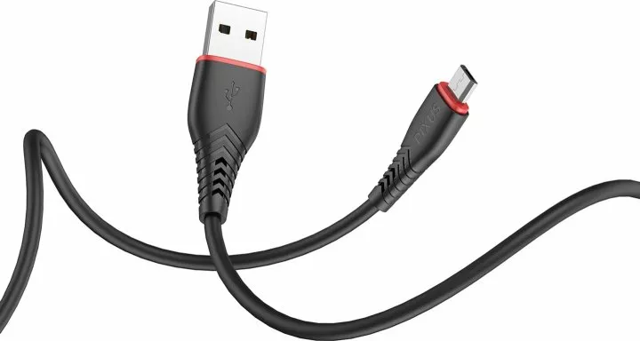 Кабель Pixus Start USB-A - micro USB 12w 2.4a 1м cable Black (4897058531374) - фото 4