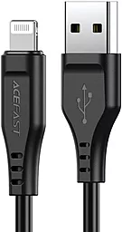 Кабель AceFast C3-02 USB-A - Lightning 12w 2.4a 1.2м cable Black - фото Кабель AceFast C3-02 USB-A - Lightning 12w 2.4a 1.2м cable Black