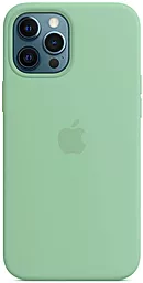 Чохол Apple Silicone Case Full with MagSafe and SplashScreen для Apple для iPhone 12  / iPhone 12 Pro Pistachio