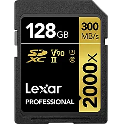 Карта памяти Lexar SDXC 128GB Professional 2000x Class 10 UHS-II U3 V90 (LSD2000128G-BNNNG)